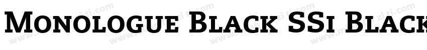 Monologue Black SSi Black Italic字体转换